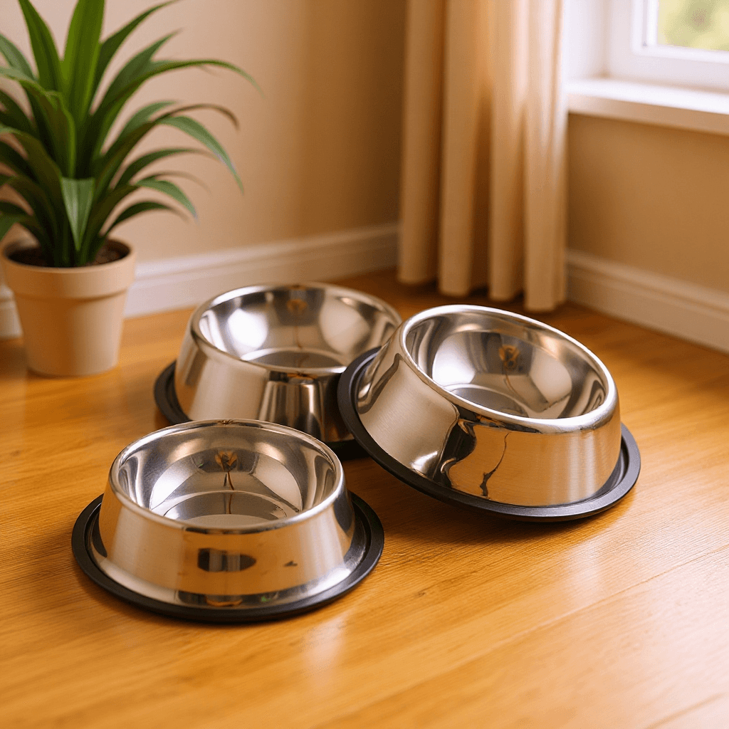 Large Non-Slip Stainless Steel Dog Bowl main product image
